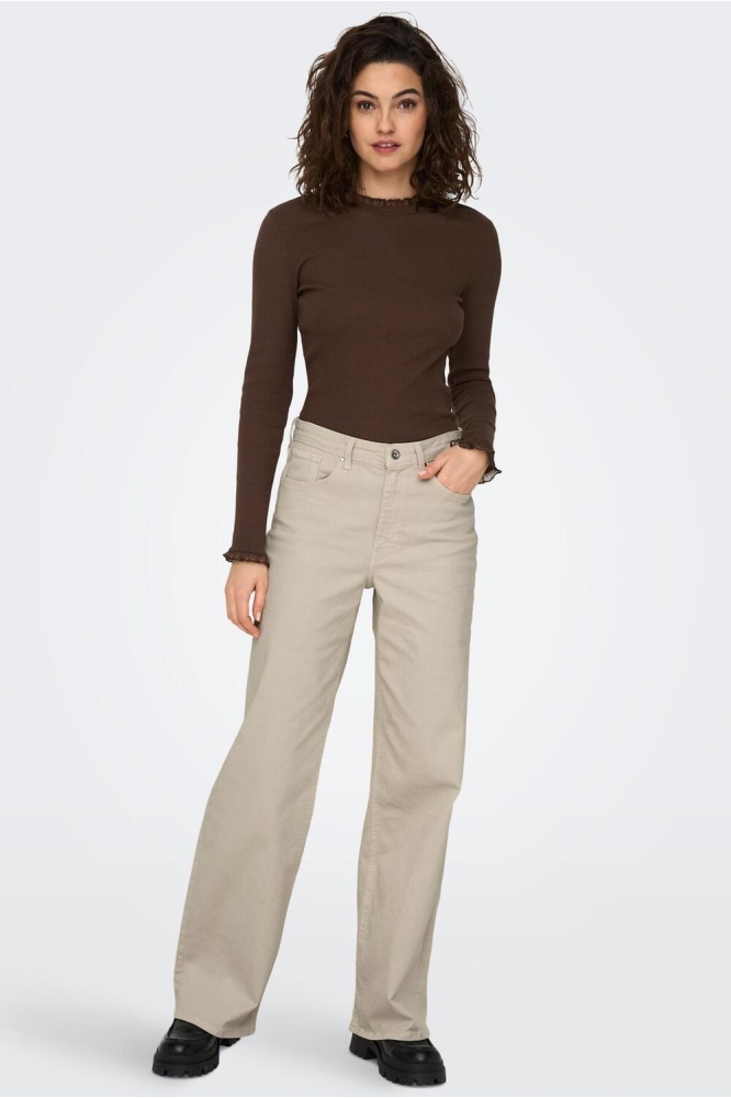 ONLJUICY HW WIDE LEG DNM REA NOOS 15288219 ECRU